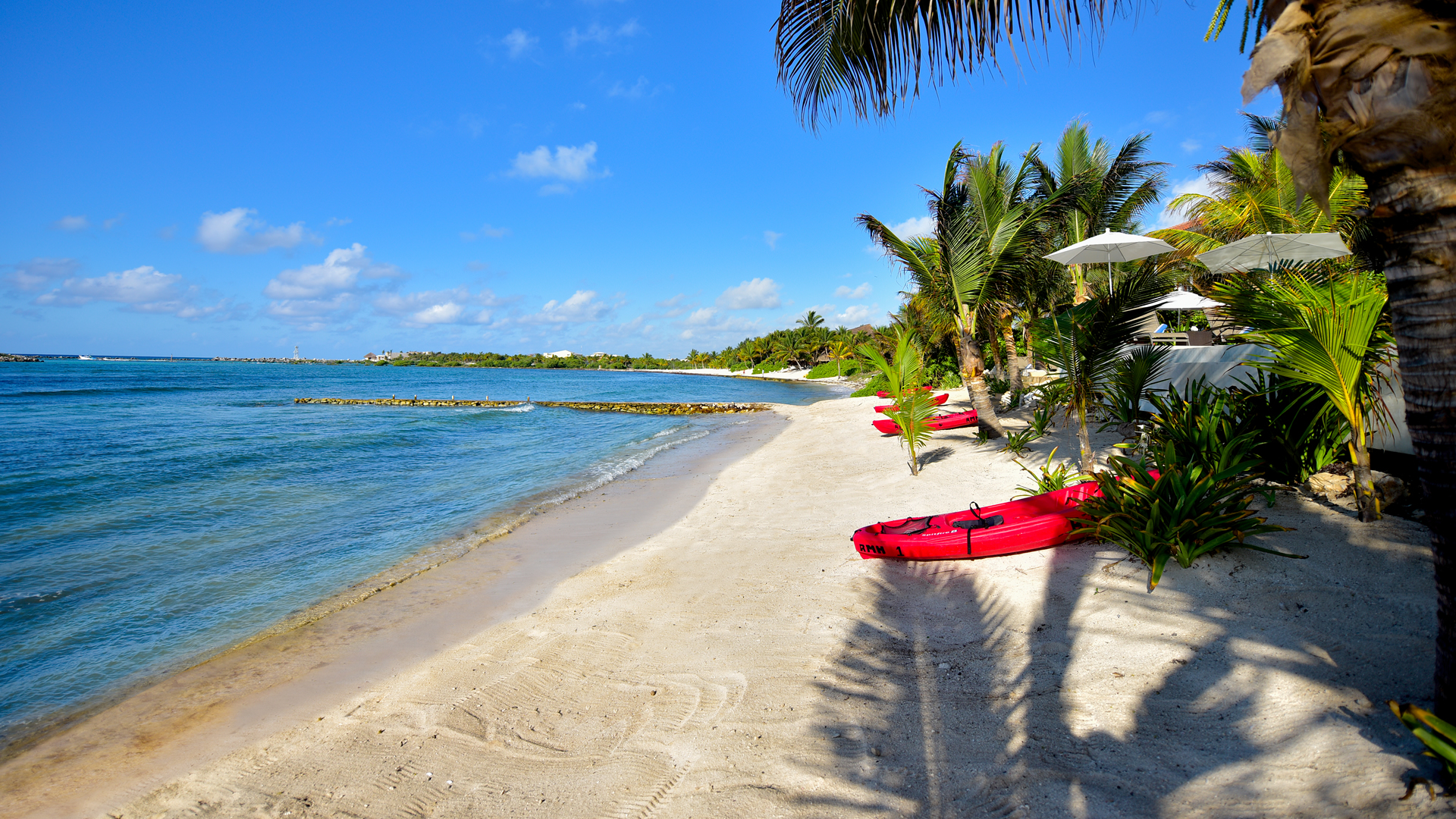 beach and kayaks hacienda del mar